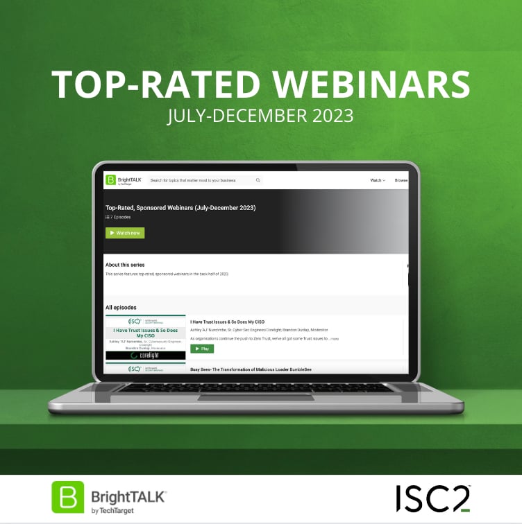 View the top-rated webinars from the second half of 2023